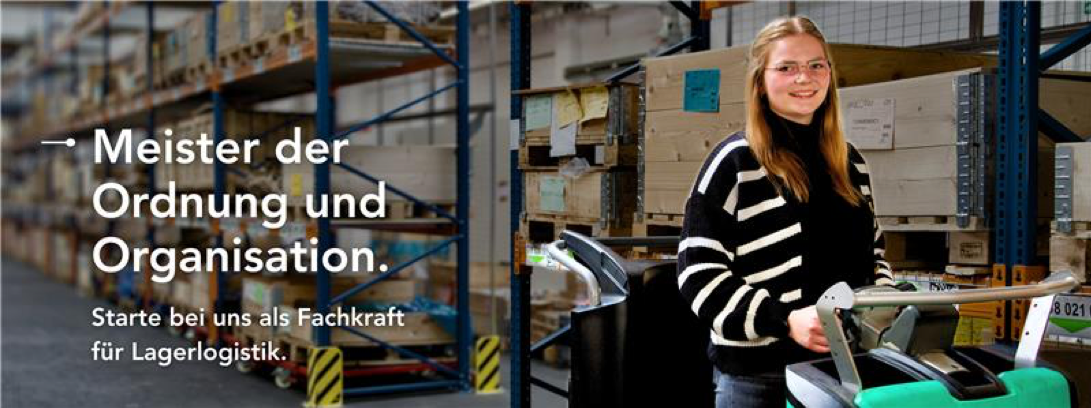 Fachkraft Lagerlogistik Bild einer Fachkraft Lagerlogistik der Firma Pacoma