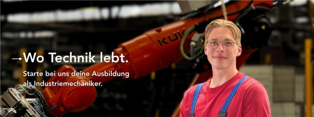 Industriemechanikers der Firma Pacoma Bild eines Industriemechanikers der Firma Pacoma